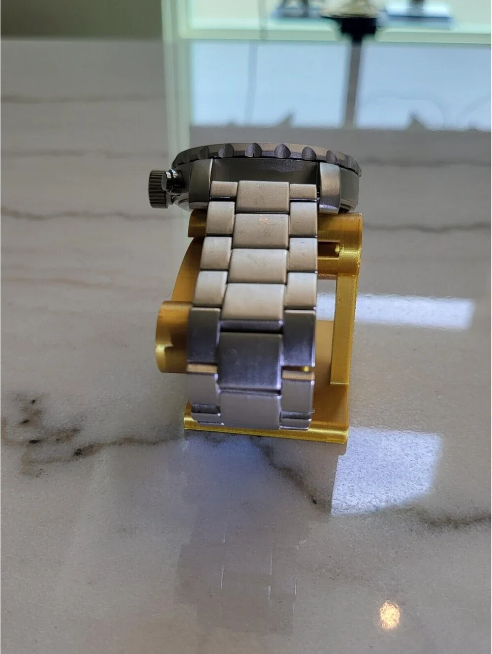 Men's Quartz Watch Working New Battery Automobilia 50mm STP Gas Filters WorksEUC